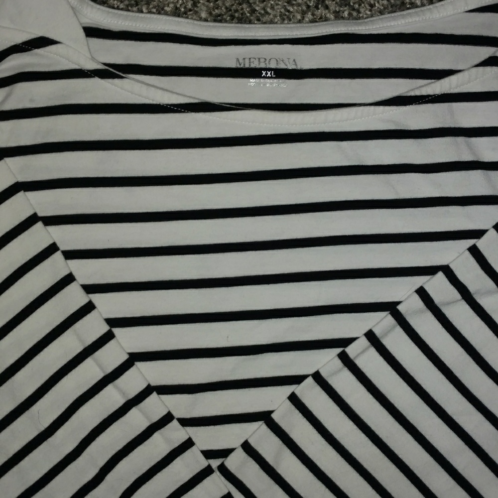 3/4 Sleeve striped shirt